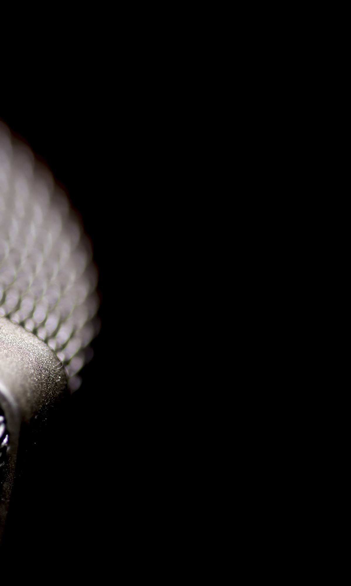 microphone against black background